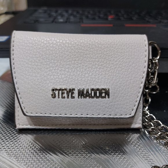 Steve Madden Clip On Pouches Keychain Handbag Mini Bags Wallet Mirror Inside - Picture 1 of 8